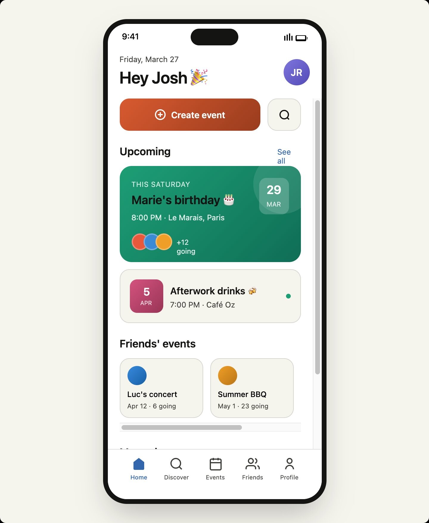 In Development - Party App - Main School Project - RNCP 6